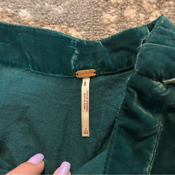 Free People Skirts Free People Vivienne Velvet Mini Skirt Size 2 - Picture 6 of 11